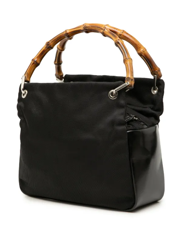Gucci Pre-Owned 20th Century ナイロン バンブー ハンドバッグ