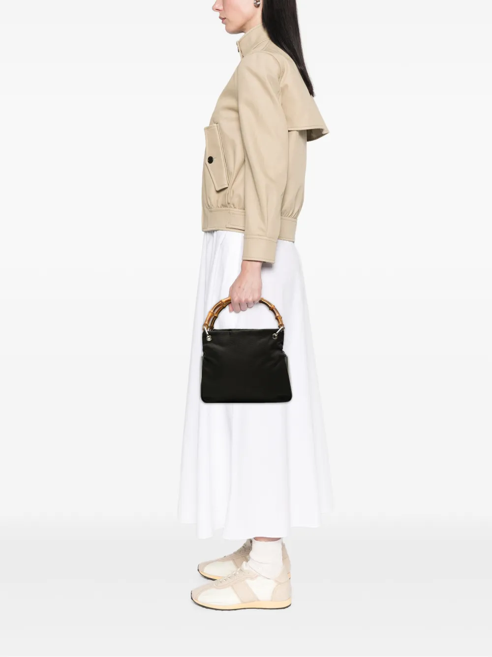 Gucci Pre-Owned 20th Century ナイロン バンブー ハンドバッグ