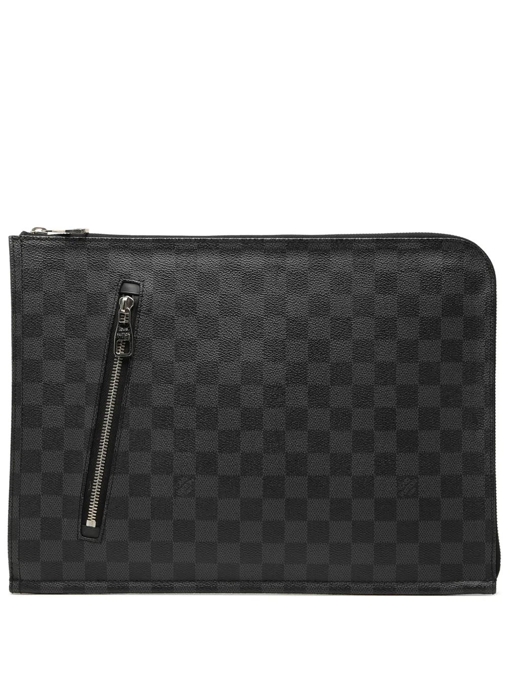 Louis Vuitton Pre-Owned Clutch Poche Documents Portfolio in tela Damier Graphite 2013 - Nero