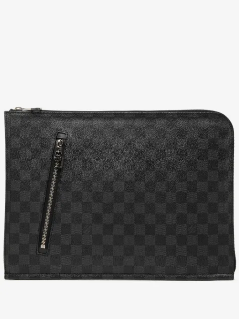 Louis Vuitton Pre-Owned bolsa de mano Damier Graphite Poche Documents Portfolio 2013