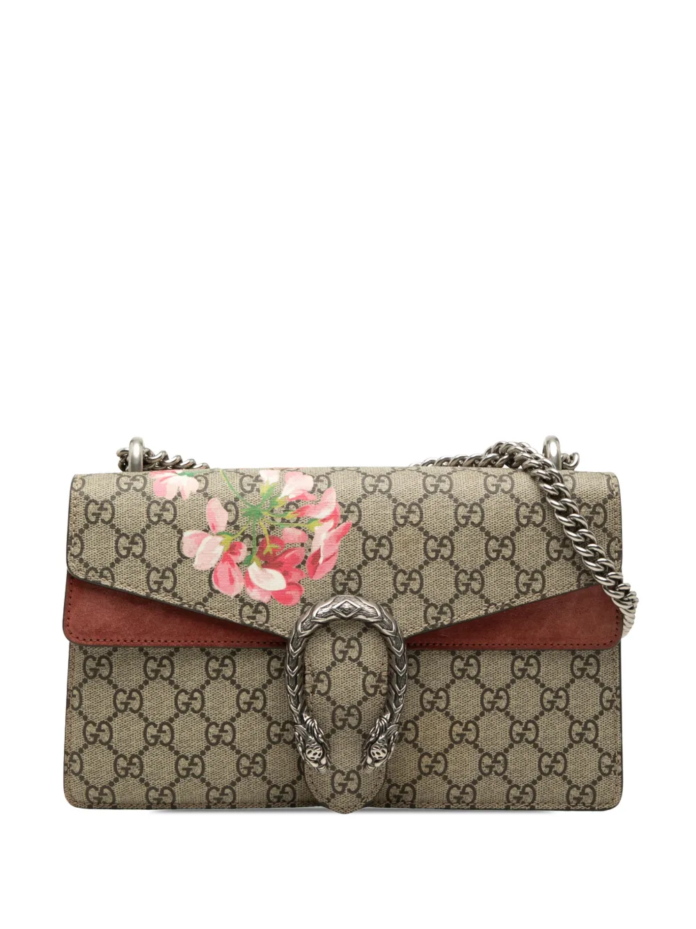 Gucci Pre-Owned Borsa a spalla Blooms Dionysus media in tessuto GG Supreme 2016-2026 - Toni neutri