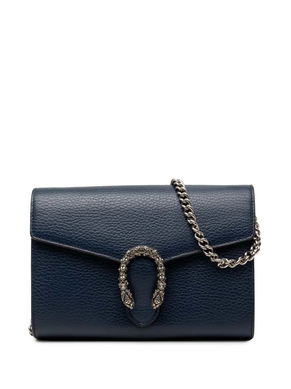 Gucci Pre-Owned 2016-2026 Dionysus Wallet on Chain Umhängetasche aus Kalbsleder - Blau