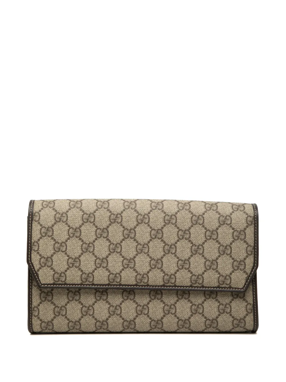 Gucci Pre-Owned 2000-2015 GG Supreme Clutch - Nude