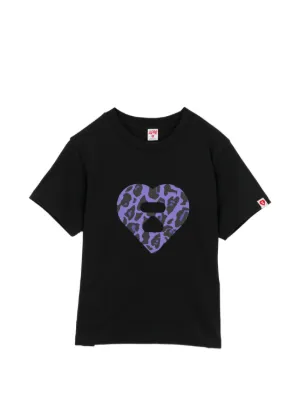 APEE™ By *A BATHING APE® heart-printed T-shirt | Black | FARFETCH