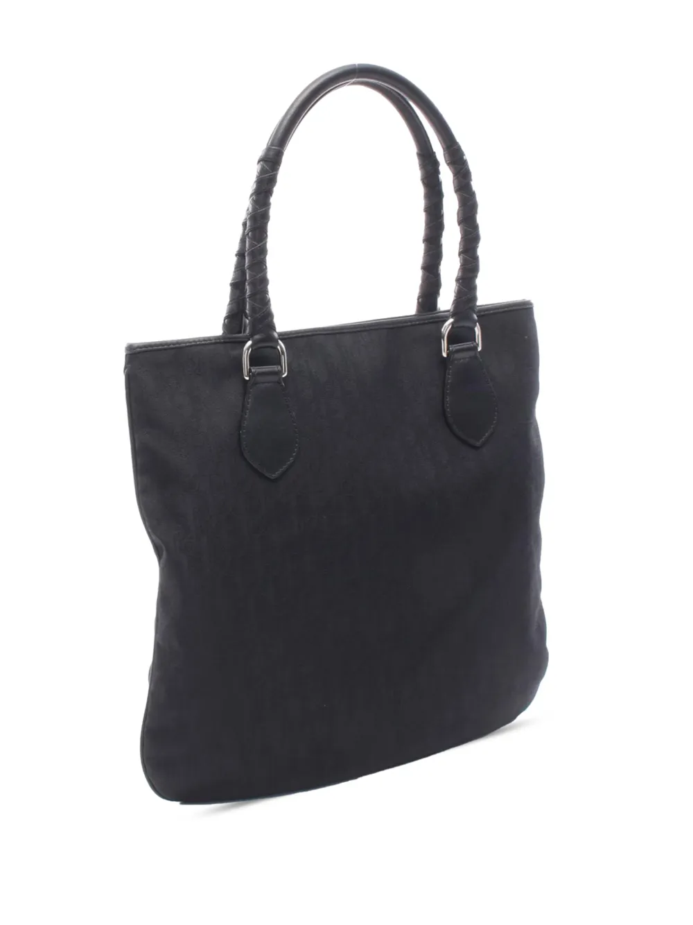 Dior Pre-owned 2002-2006 Diorissimo Trotter Canvas Lovely Charm Tote Bag in Black, view 3