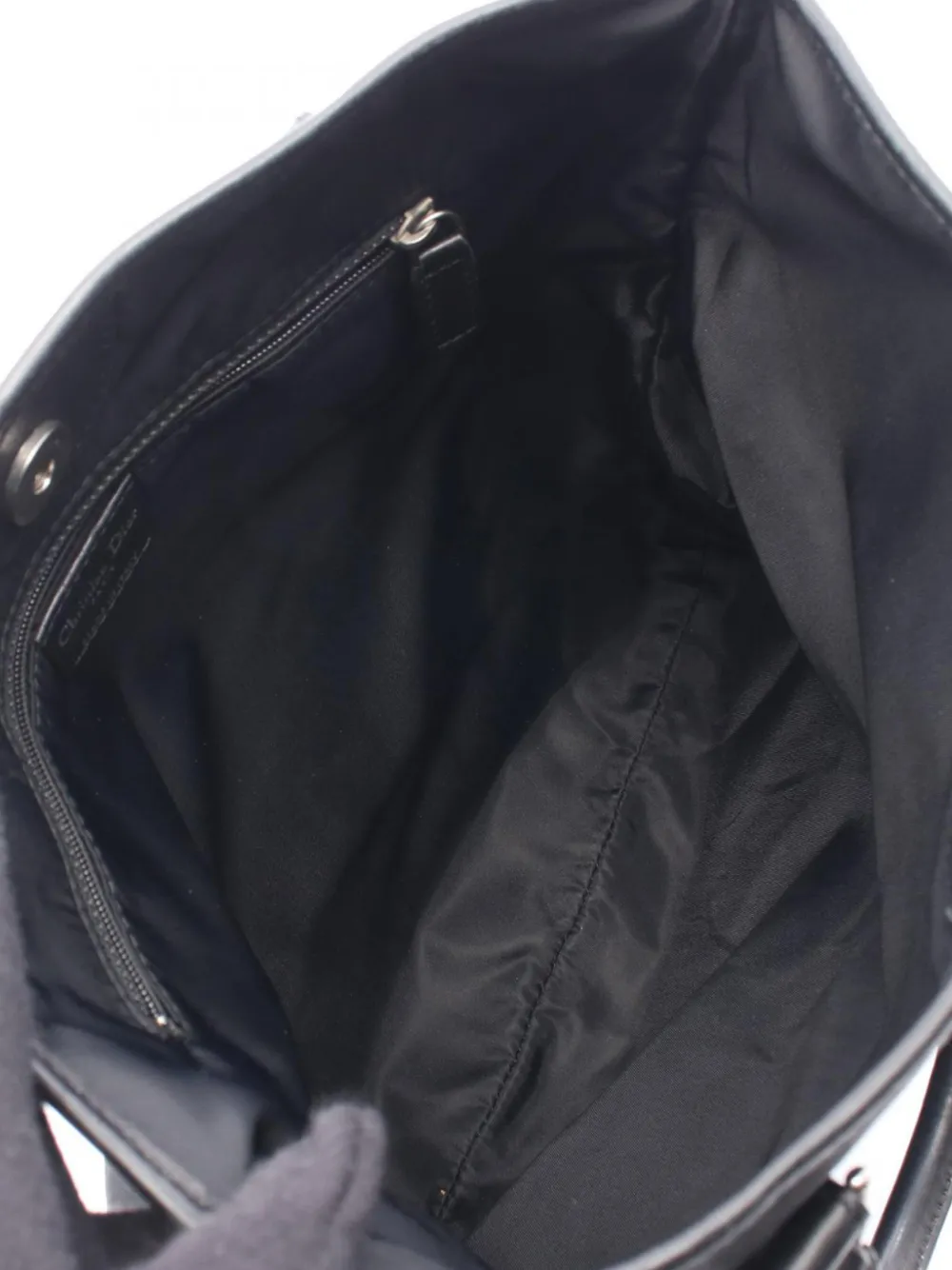 Dior Pre-owned 2002-2006 Diorissimo Trotter Canvas Lovely Charm Tote Bag in Black, view 4