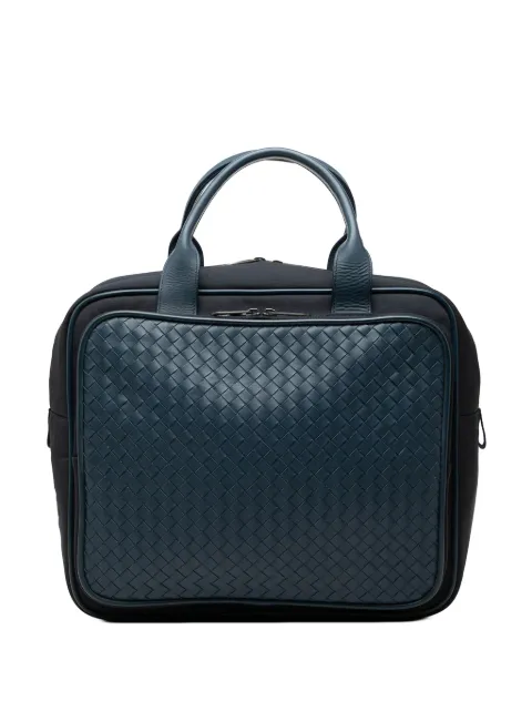Bottega Veneta Pre-Owned bolso de piel de napa bicolor con ribete Intrecciato 2012-2026