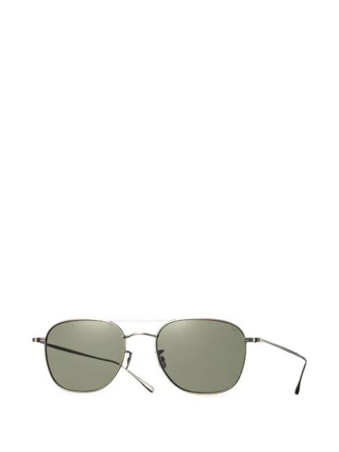 Eyevan7285 1014 double-bridge rectangle-frame sunglasses