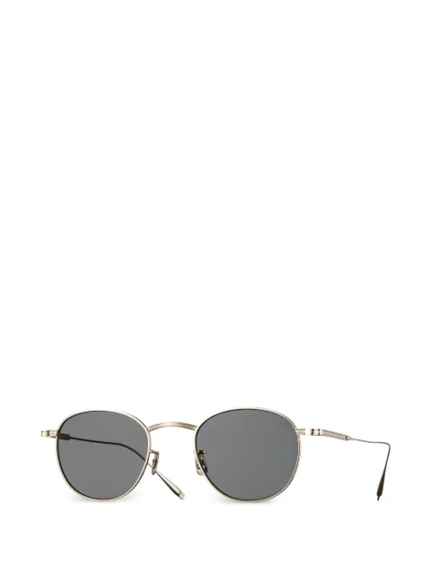 Eyevan7285 engraved round-frame sunglasses
