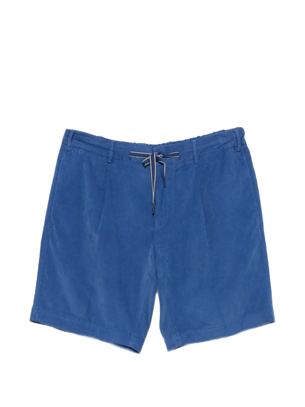 Biagio Santaniello pleated corduroy shorts - Blu