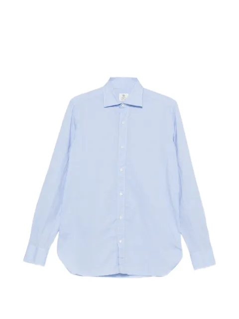 Borrelli Rio spread-collar shirt