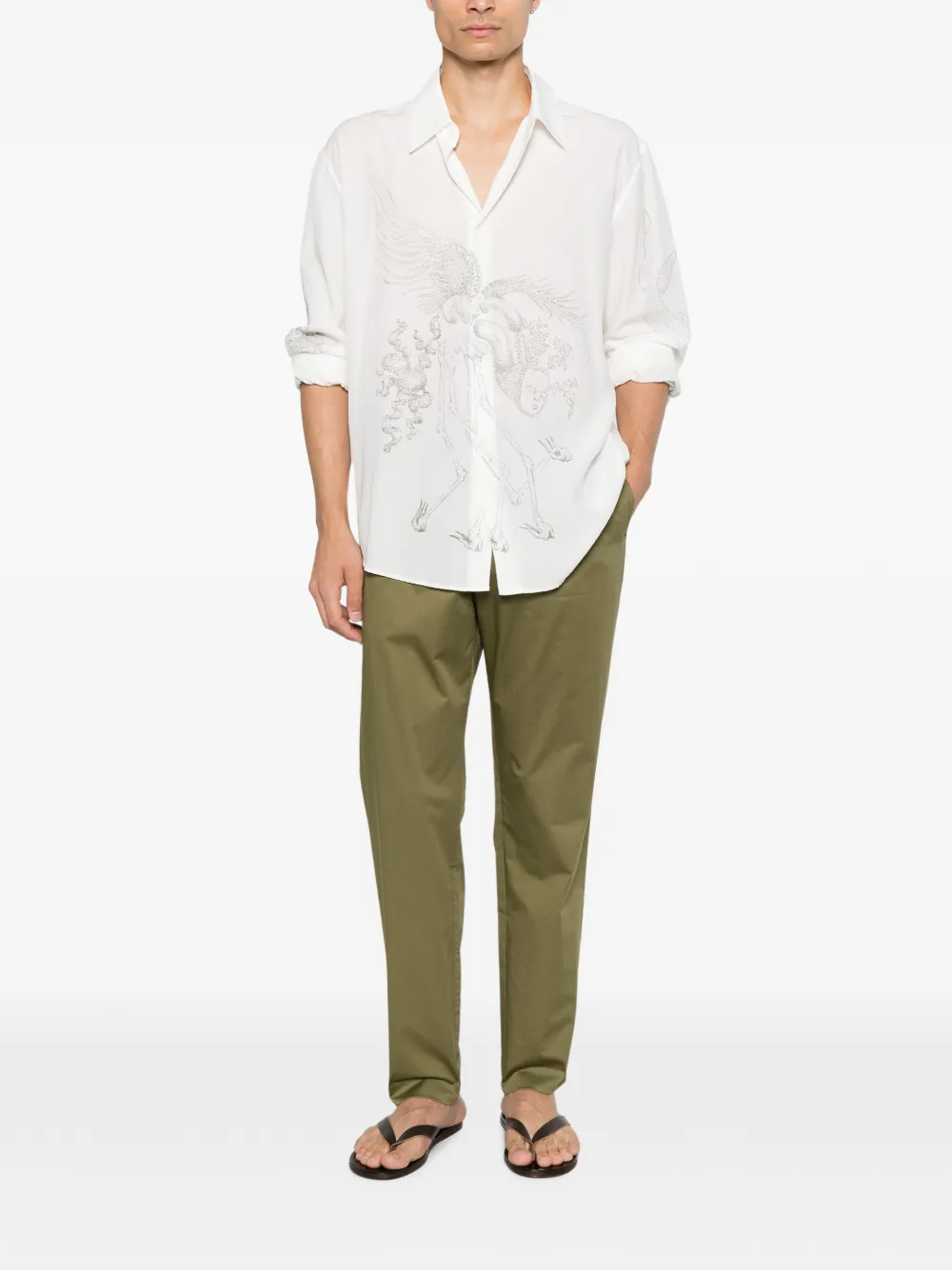 Cellar Door Ciak tapered trousers Groen