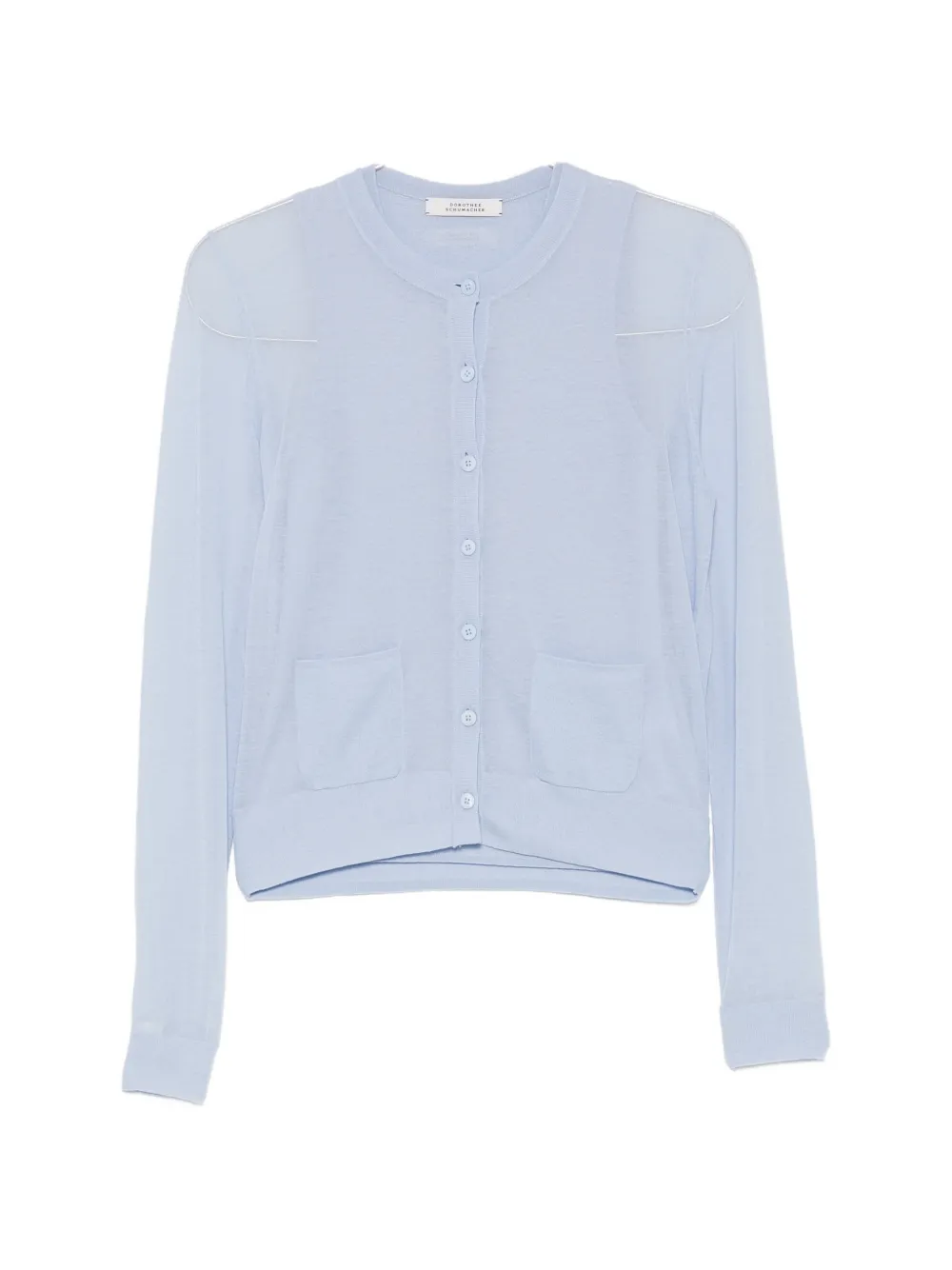 Dorothee Schumacher sheer-knit twinset - Blu