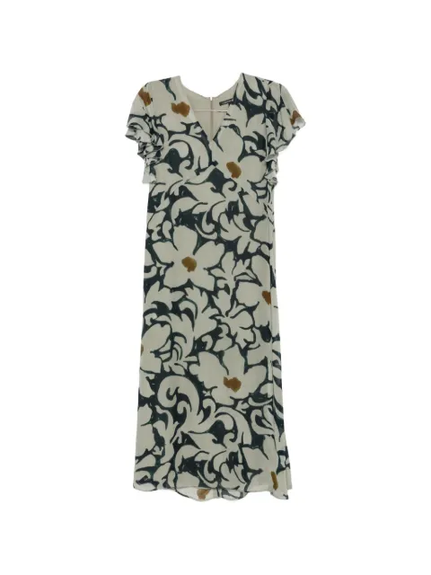 Luisa Cerano robe longue fleurie col v