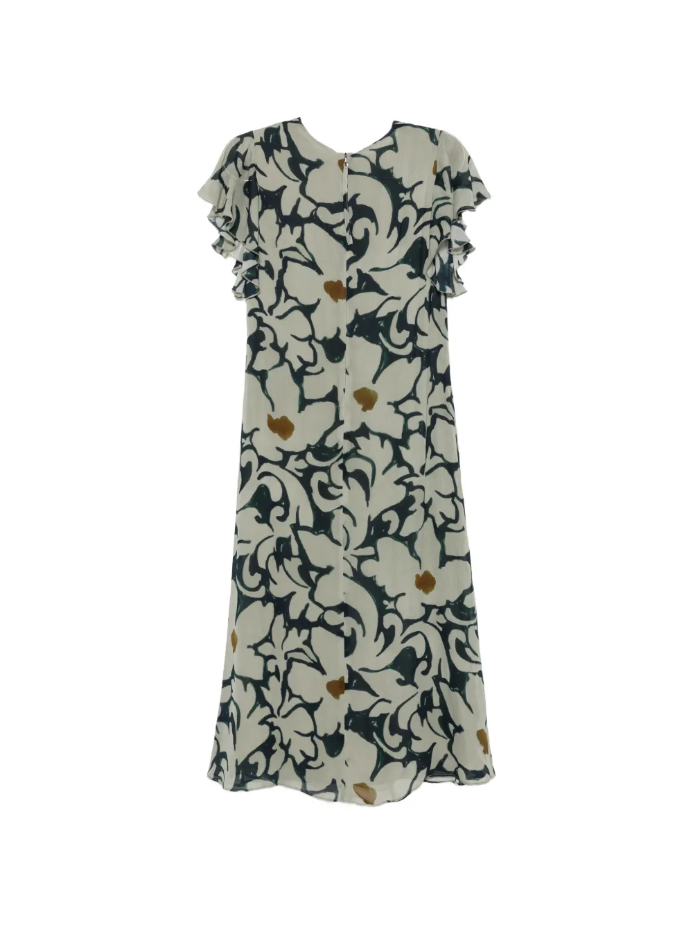 Luisa Cerano Maxi-jurk met bloemenprint Blauw