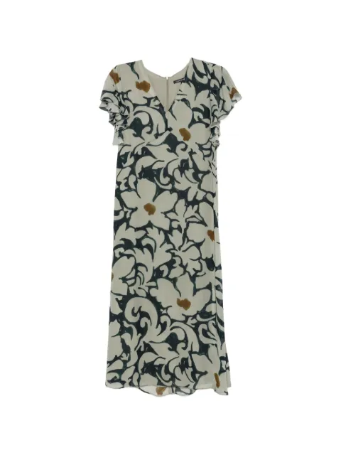 Luisa Cerano floral-print V-neck maxi dress