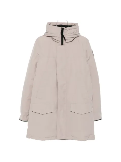 Canada Goose hooded logo-patch coat