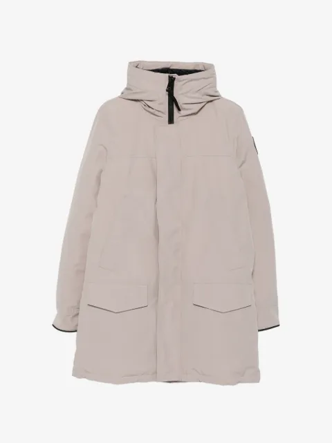 Canada Goose hooded logo-patch coat