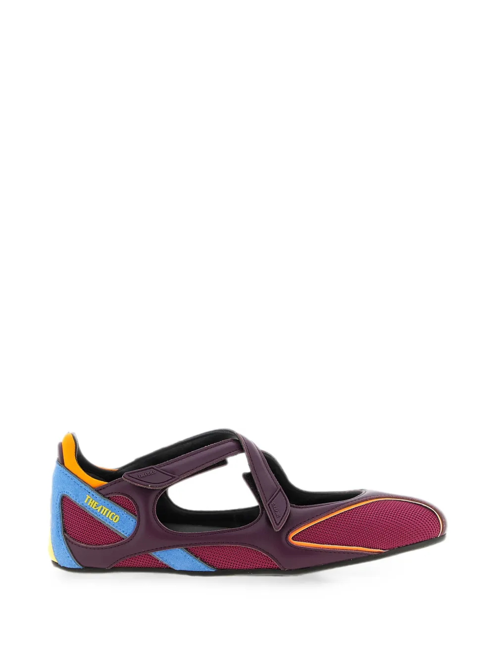 The Attico Floor 01 crossover-strap ballet sneakers - Viola