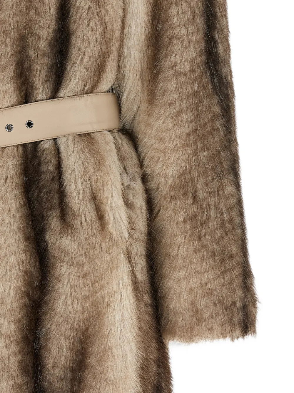TWINSET Jas met kleurverloop en ceintuur Bruin