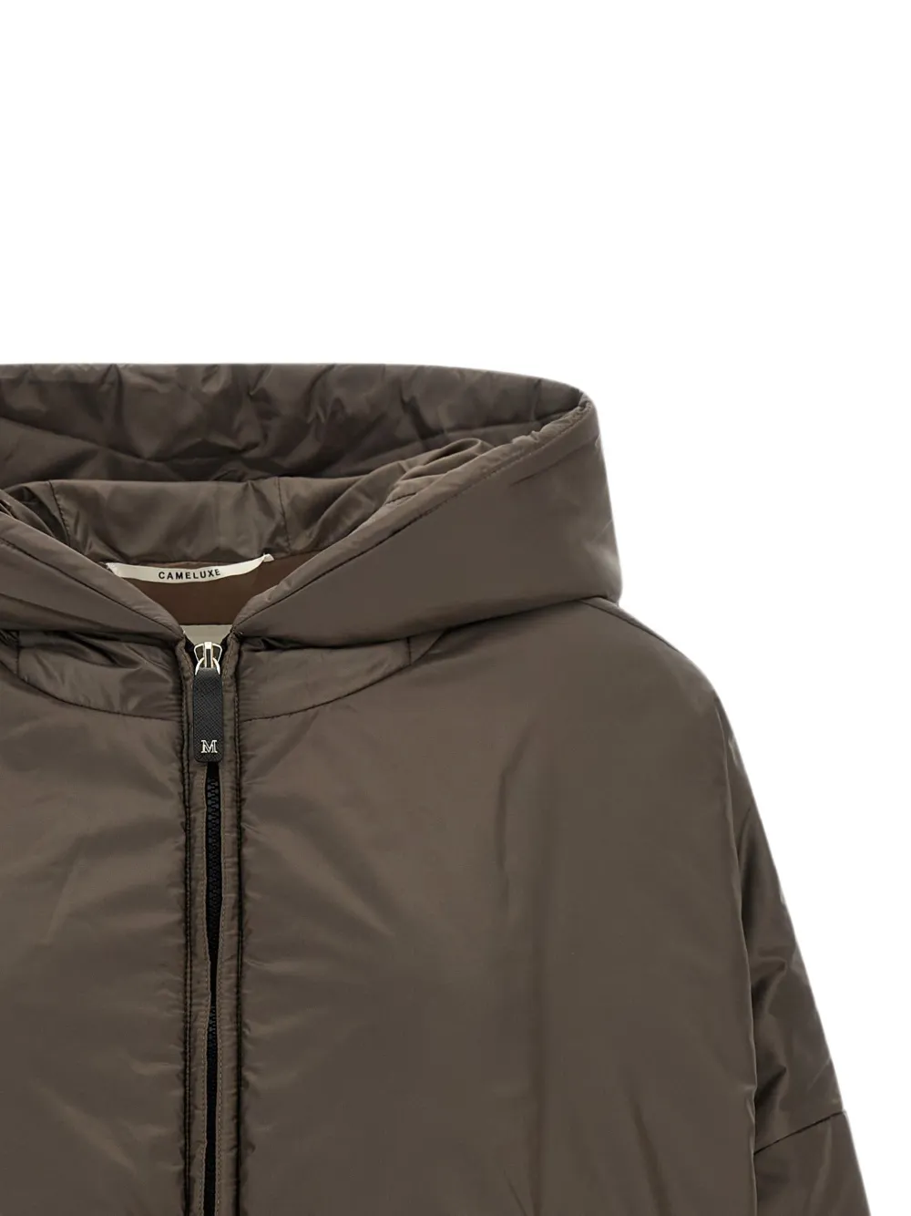 Max Mara MtcFiore jack met capuchon Bruin
