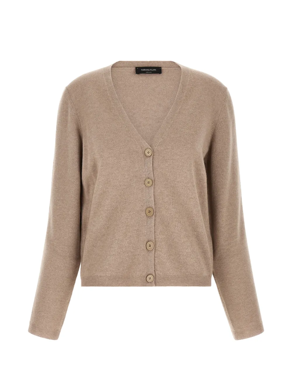Fabiana Filippi Filo Diamante V-neck cardigan - Nude