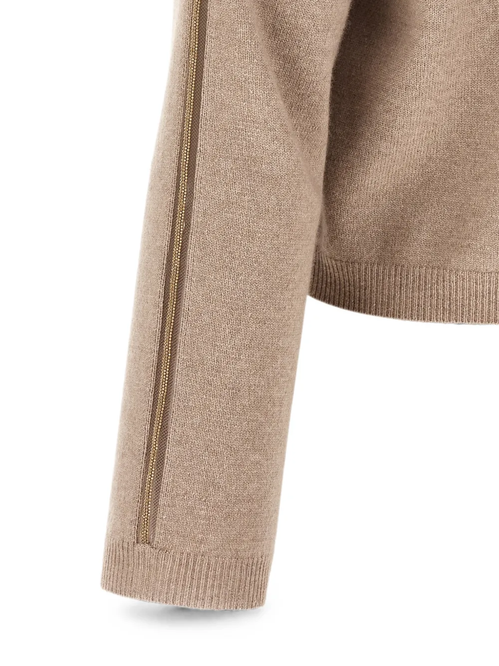 Fabiana Filippi Filo Diamante vest met V-hals Beige