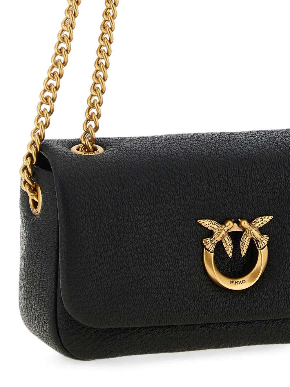 PINKO Love Birds schoudertas met gesp Zwart