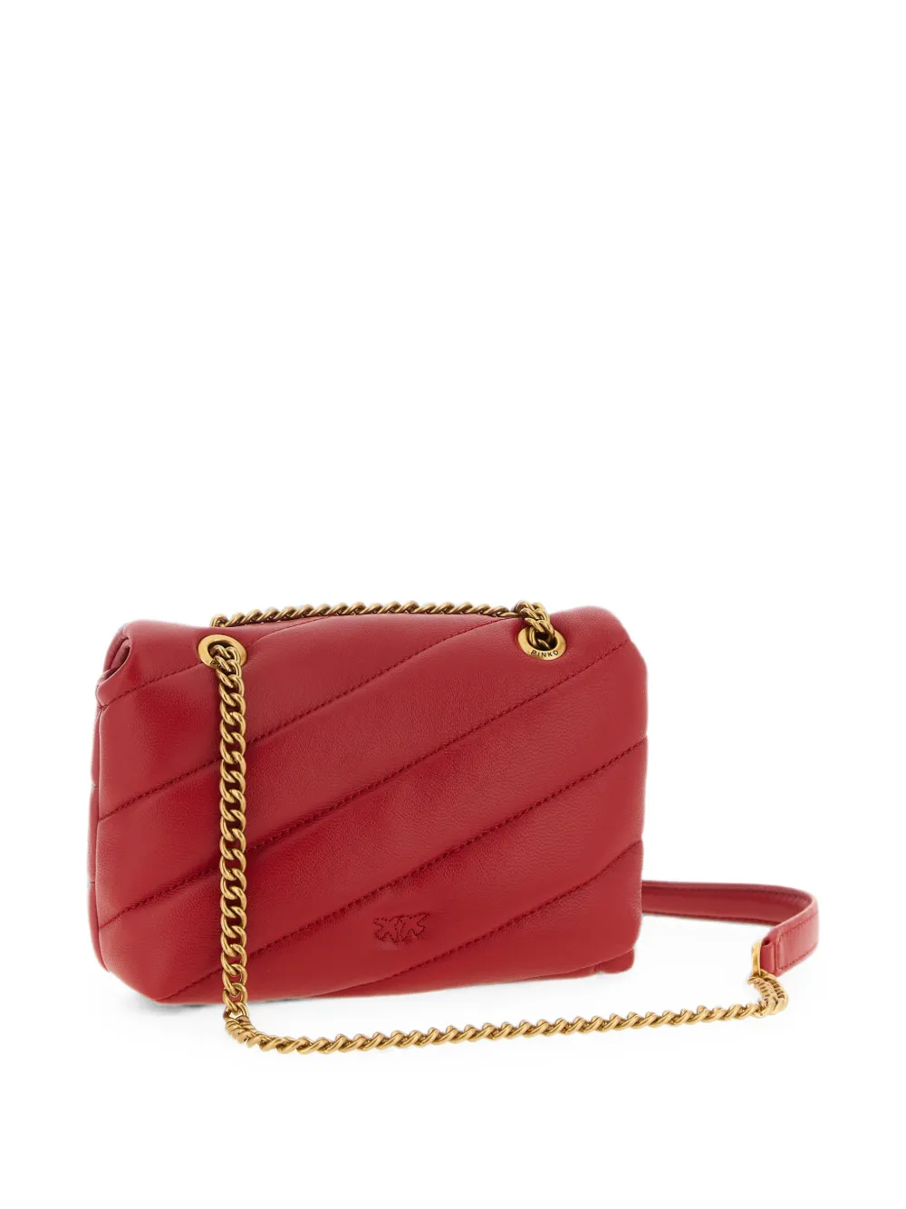 PINKO Baby Love Puff gewatteerde schoudertas Rood