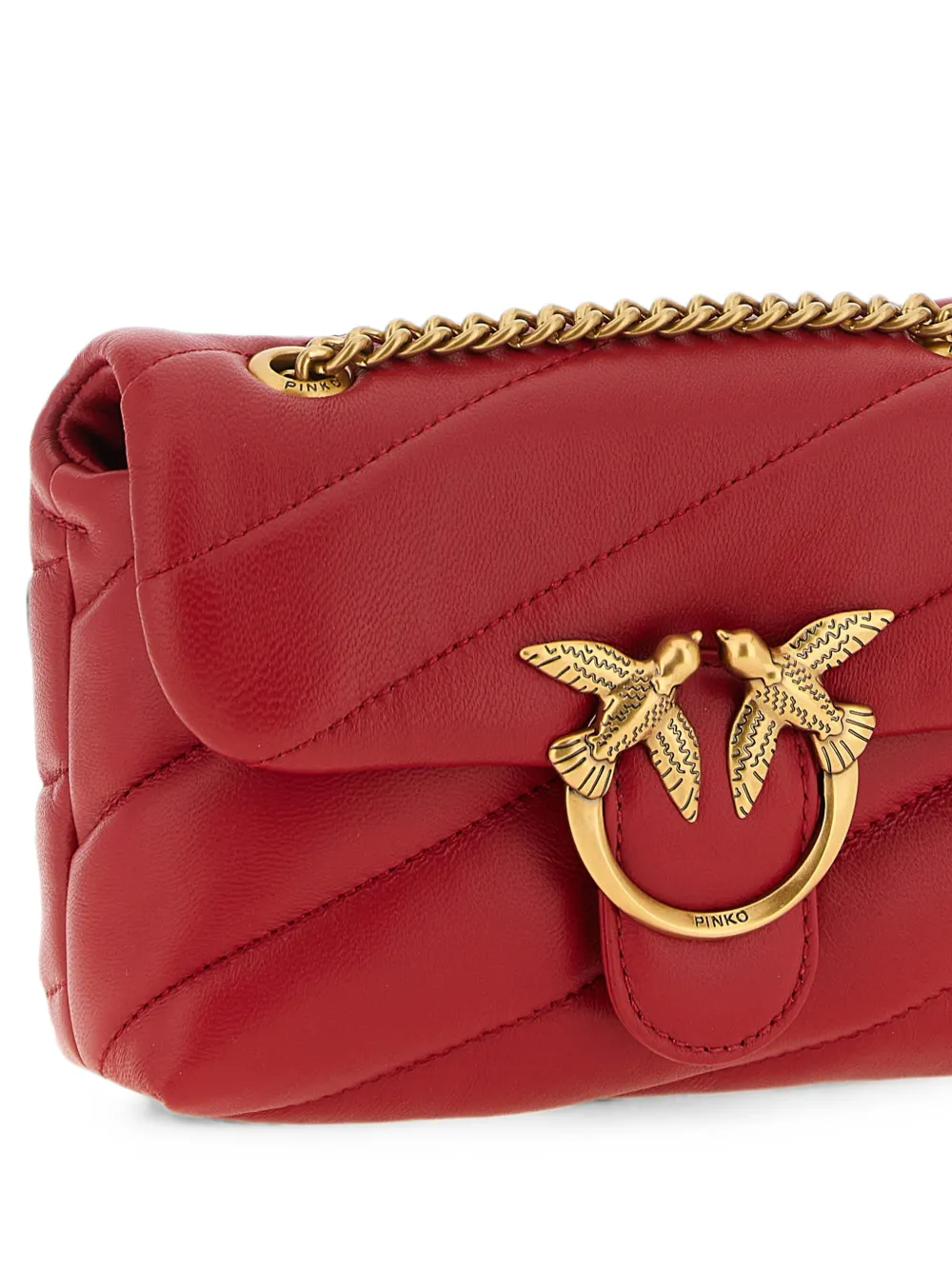 PINKO Baby Love Puff gewatteerde schoudertas Rood