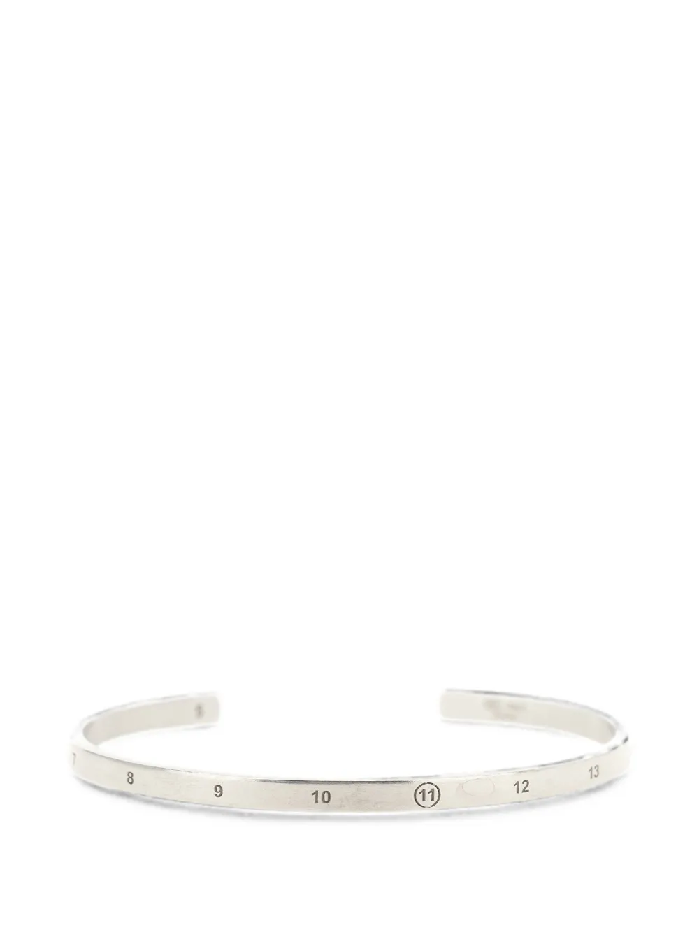 Maison Margiela Numeric logo-engraved bracelet - Argento