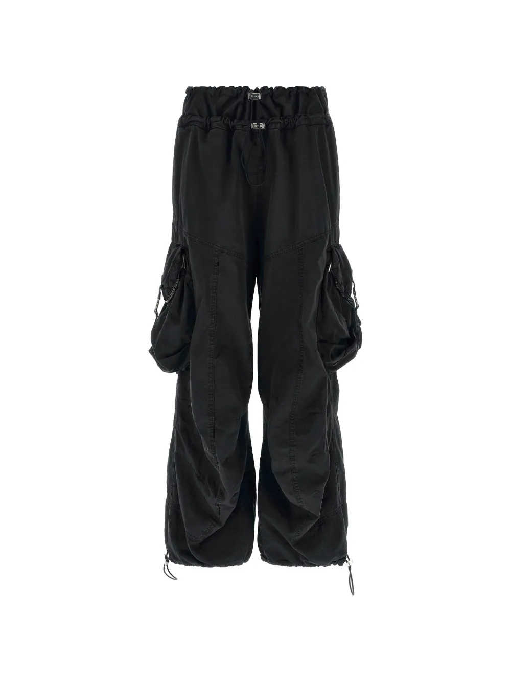 The Attico panelled cargo pants - Nero