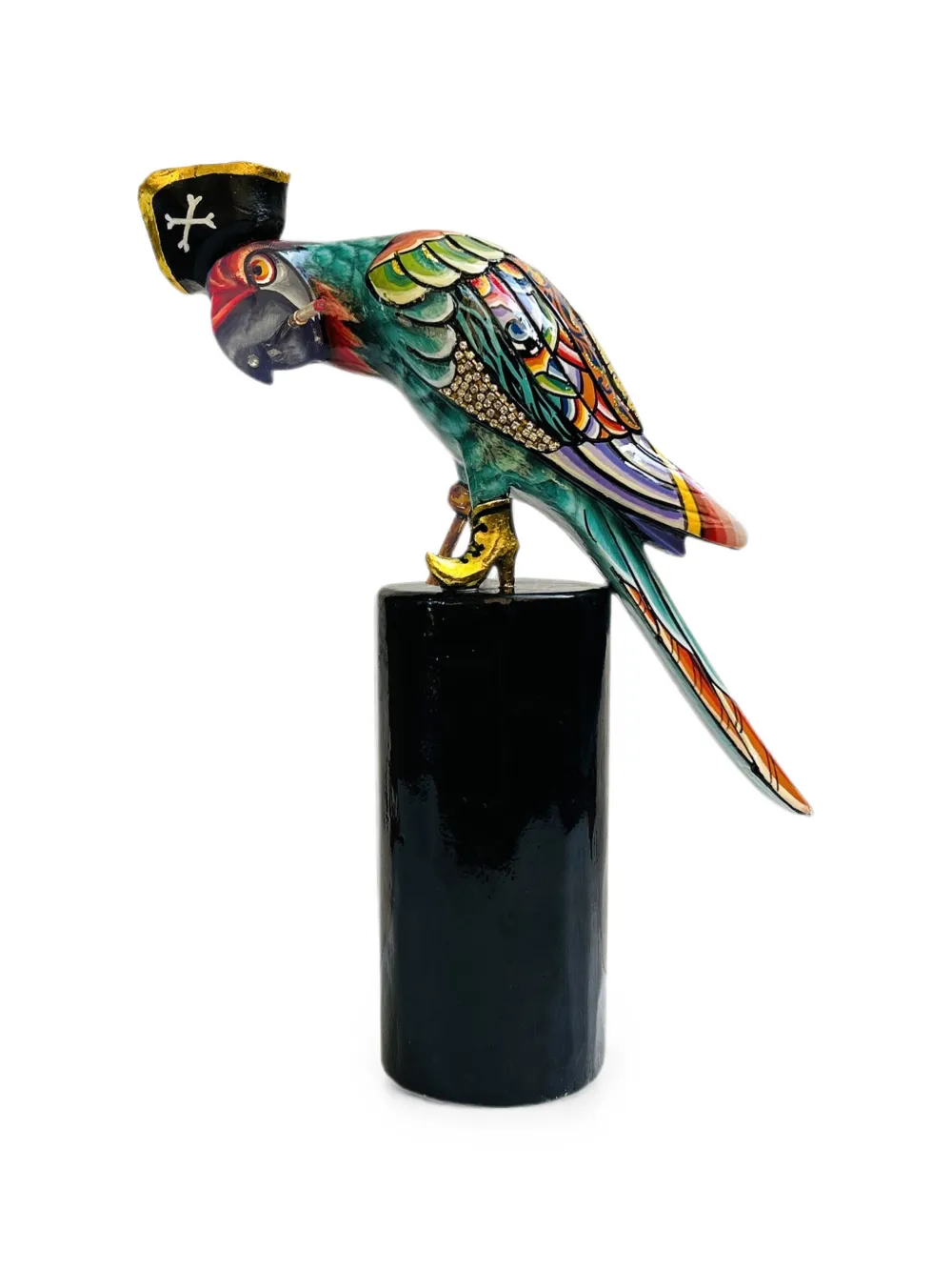 Toms Drag Captain Jack S. parrot figurine - Green