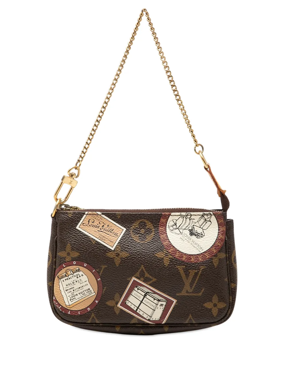 Louis Vuitton Pre-Owned 2009 Monogram Trunks and Bags Patch Mini Pochette Accessoires handbag - Brown