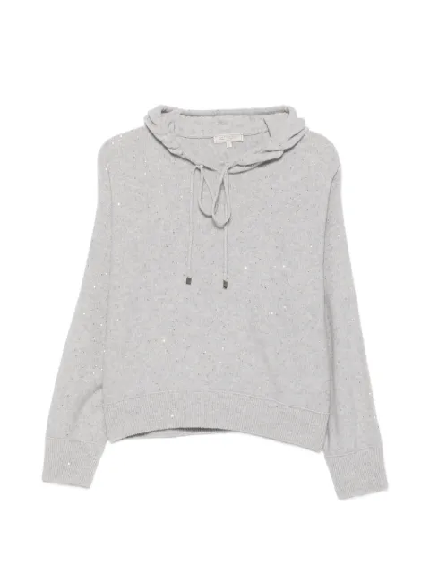 Antonelli sequin-embellished drawstring hoodie
