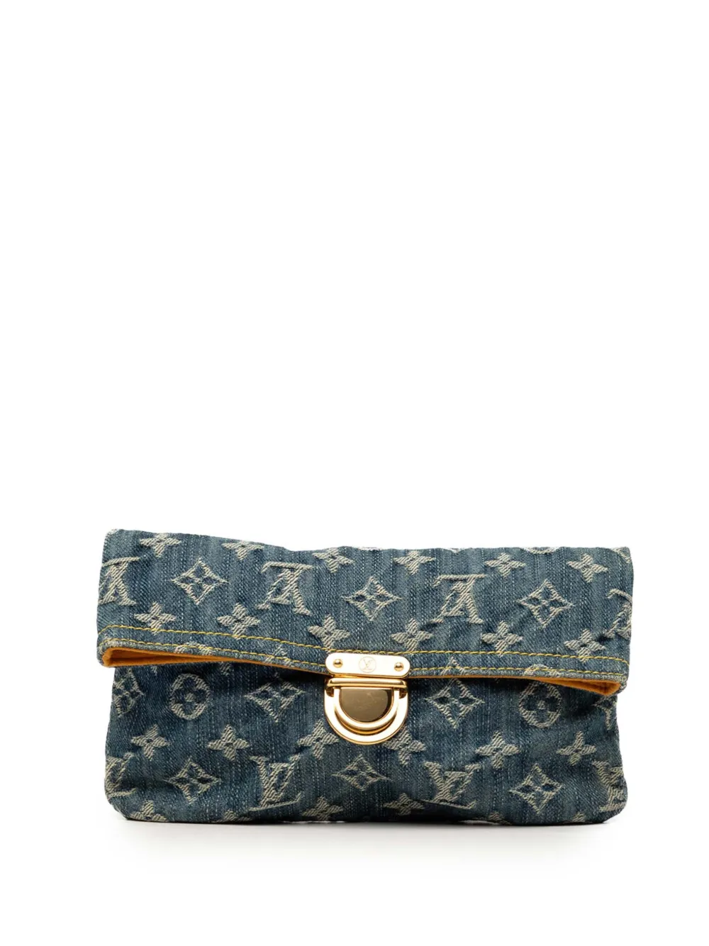 Louis Vuitton Pre-Owned 2006 Monogram Denim Pochette Plate clutch bag - Blue