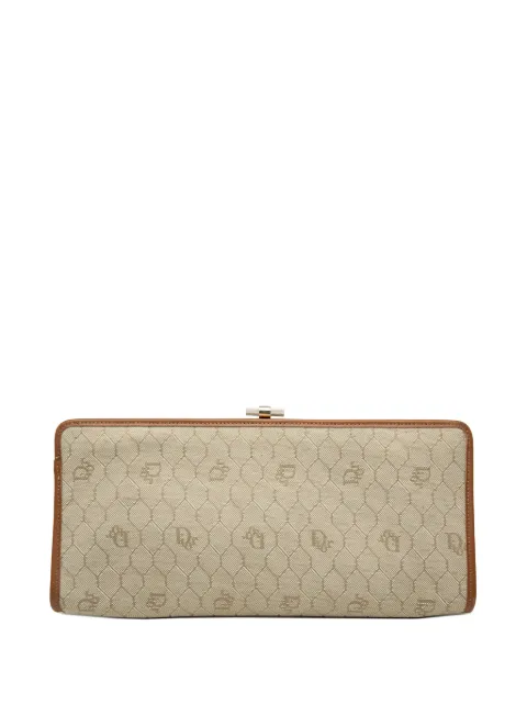 Christian Dior Pre-Owned 20th Century Honeycomb Coated Canvas clutch bag