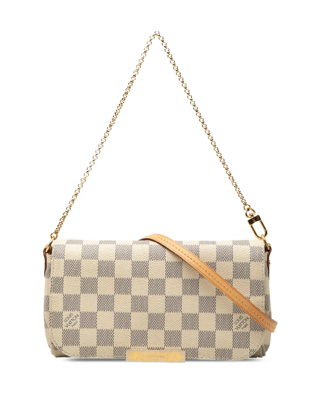 Louis Vuitton Pre-Owned 2014 Damier Azur Favorite PM satchel - White