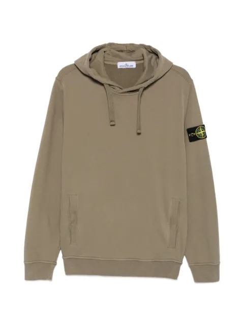 Stone Island sudadera con capucha y parche del logo