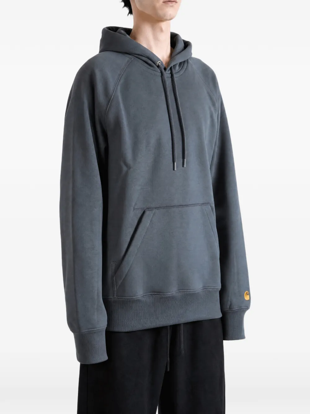 Carhartt WIP Hoodie met geborduurd logo Blauw