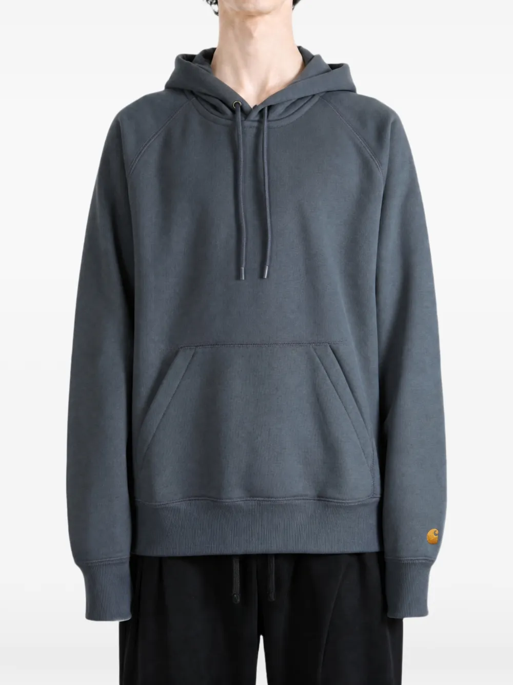Carhartt WIP Hoodie met geborduurd logo Blauw