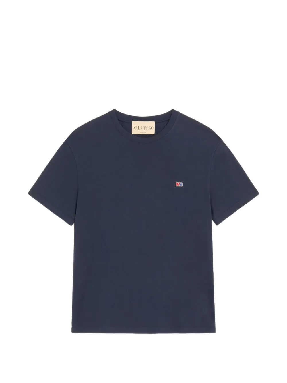 Valentino Garavani VLogo Signature T-shirt met patch Blauw