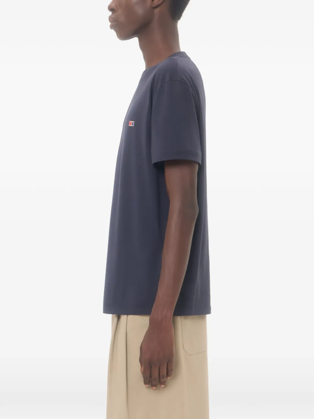 Valentino Garavani VLogo Signature T-shirt met patch Blauw