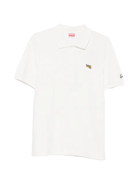 Kenzo tiger-patch polo shirt
