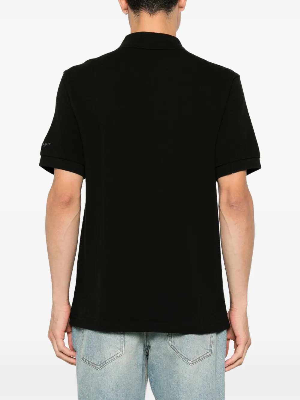 Kenzo Poloshirt met tijgerpatch Zwart