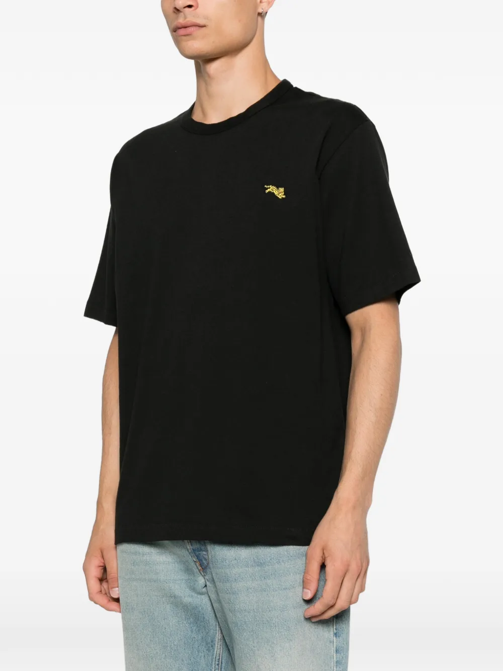 Kenzo Jumping Tiger T-shirt met patch Zwart
