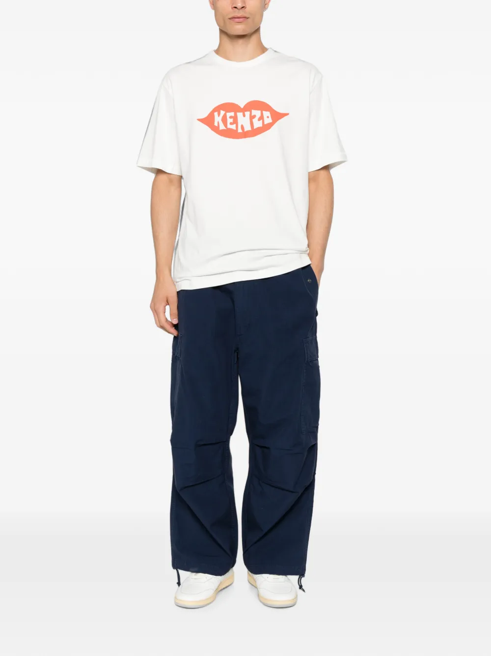 Kenzo T-shirt met logoprint Wit