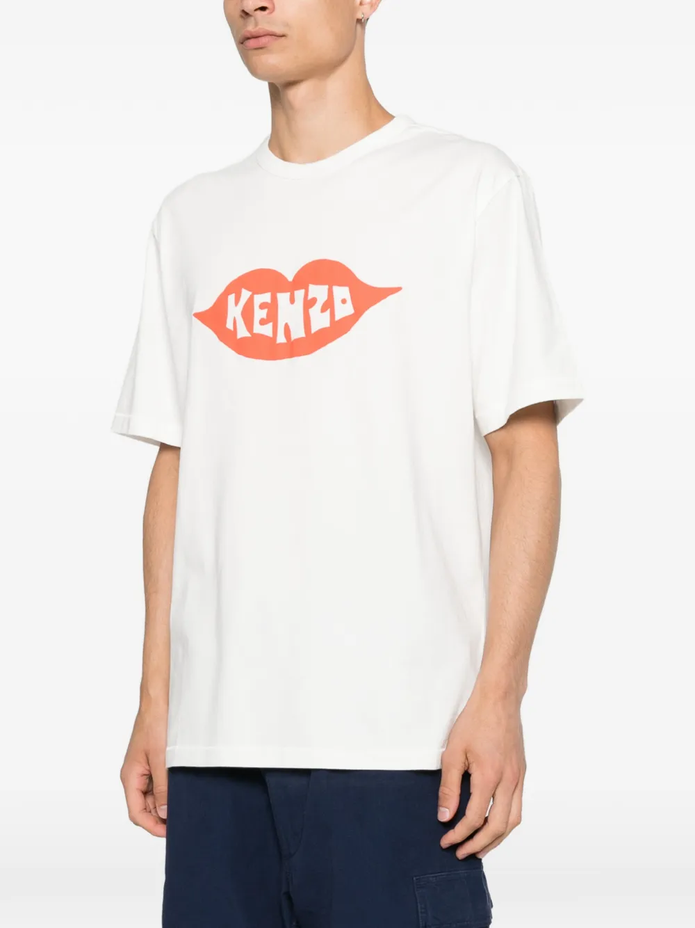 Kenzo T-shirt met logoprint Wit