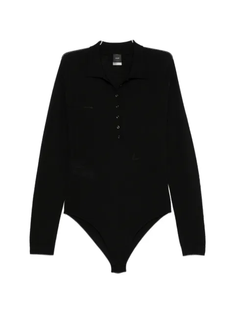 PINKO long-sleeve buttoned bodysuit