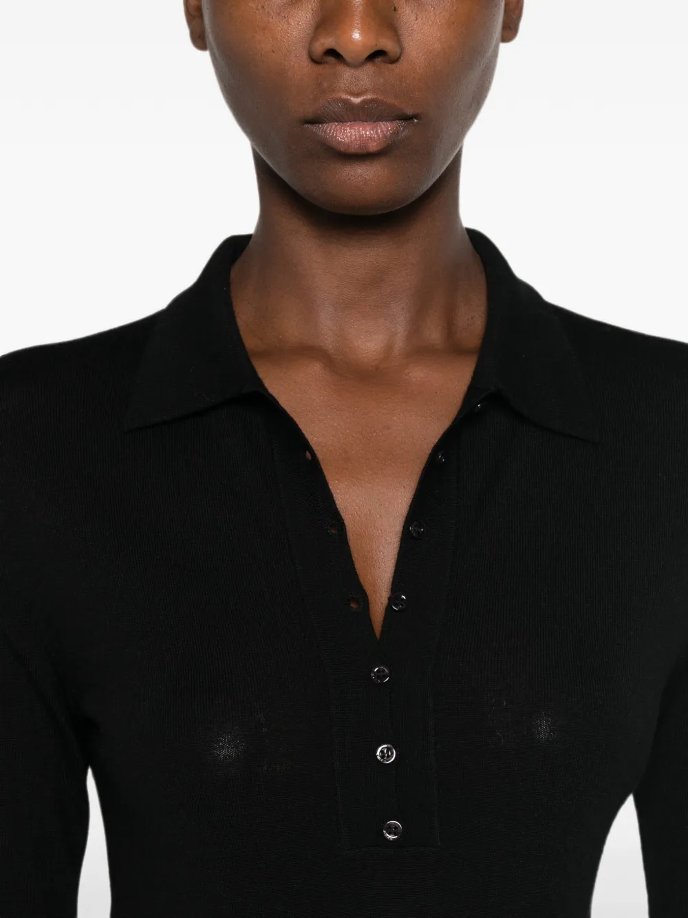 PINKO Body van merinowol Zwart